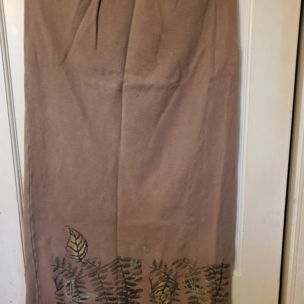 Bluefish heavy knit skirt in tan xl - Picture 2 of 2